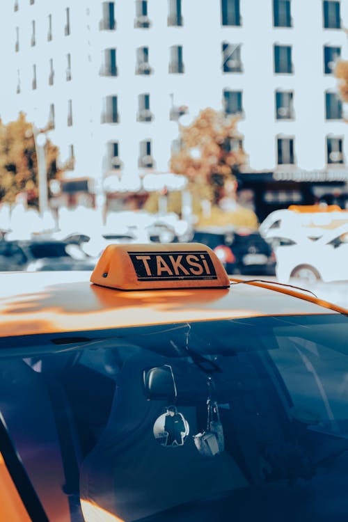 Car Roof of the Yellow Taxi Cab