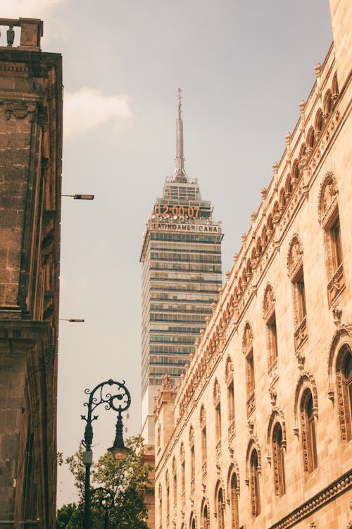 A Building of Torre Latinoamericana in Mexico City