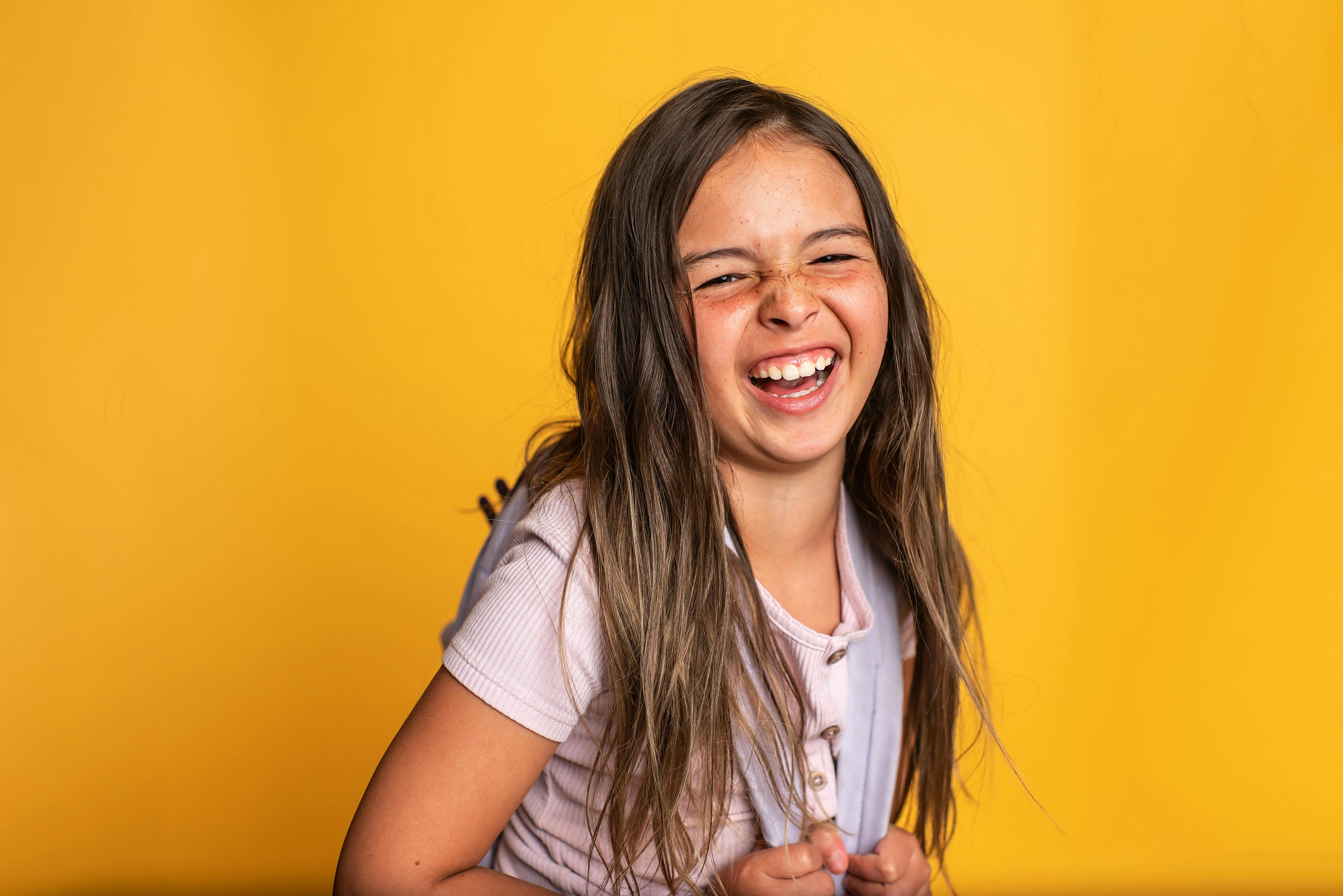 Free A Girl With a Backpack Stock Photo