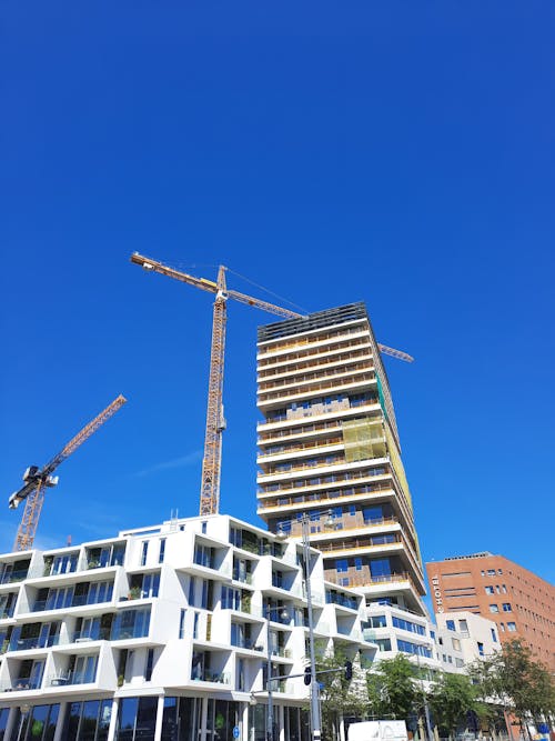 Cranes on a Construction Site 