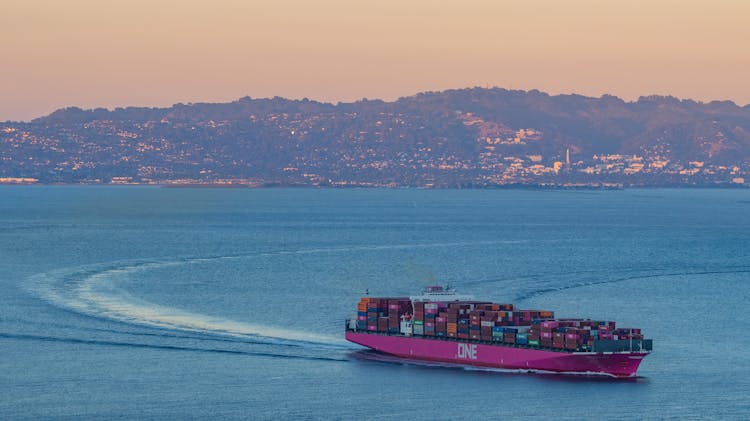 Barge With Containers