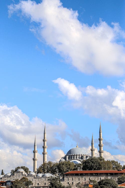 View of the Blue mosque in Istanbul Turkey