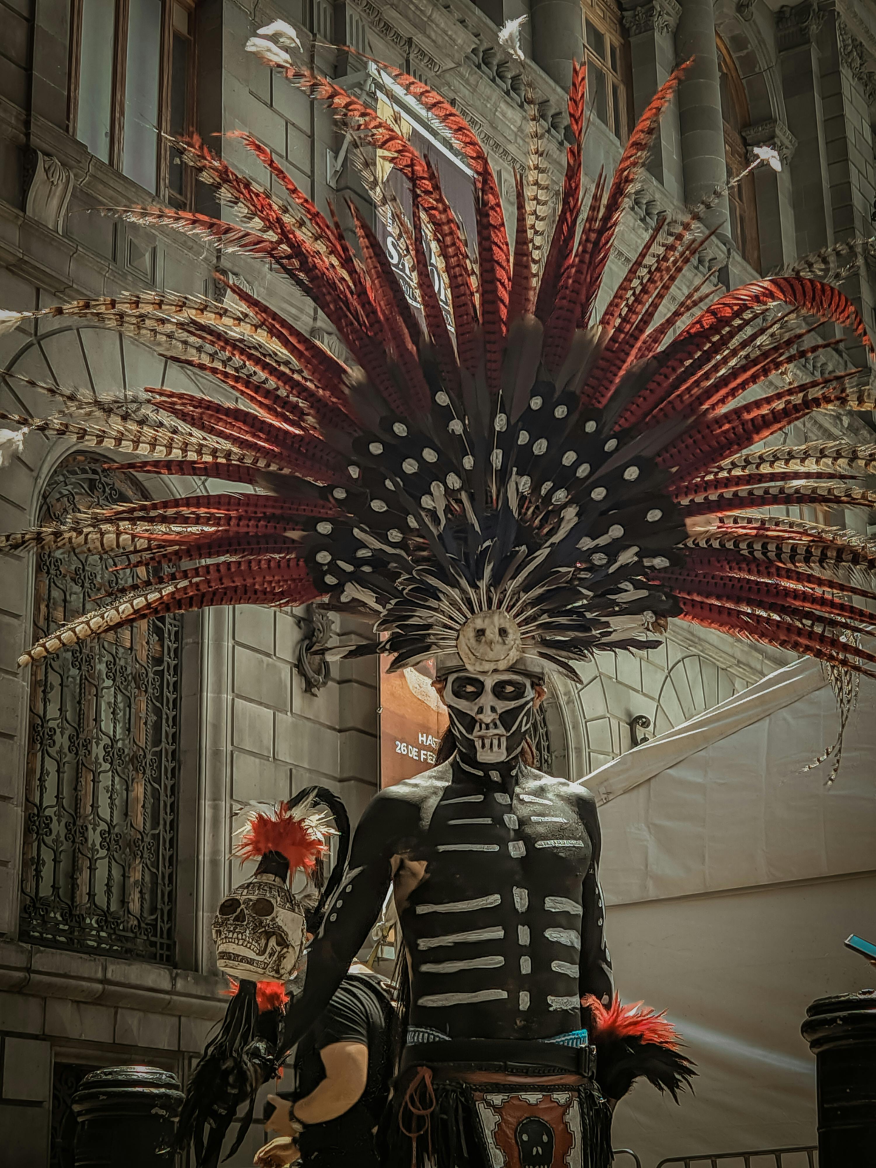 Man Wearing Ritual Costume During The Day Of The Death In Mexico Free   Pexels Photo 13199900 