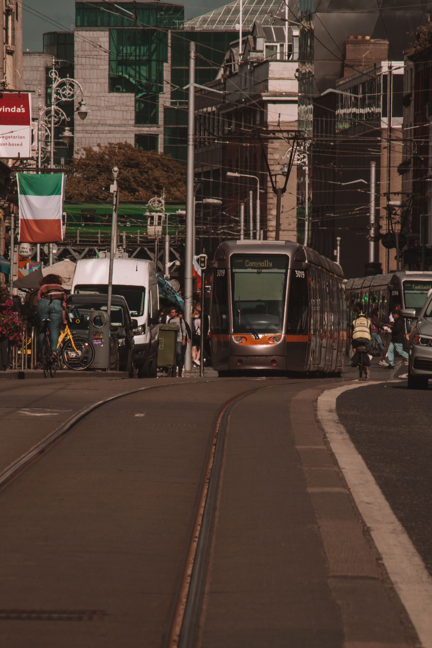 Photo of Trams on a City Street · Free Stock Photo