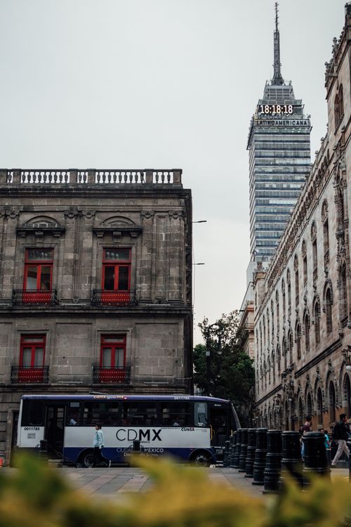 Free Explore the blend of historic and modern architecture featuring Torre Latinoamericana in Mexico City. Stock Photo
