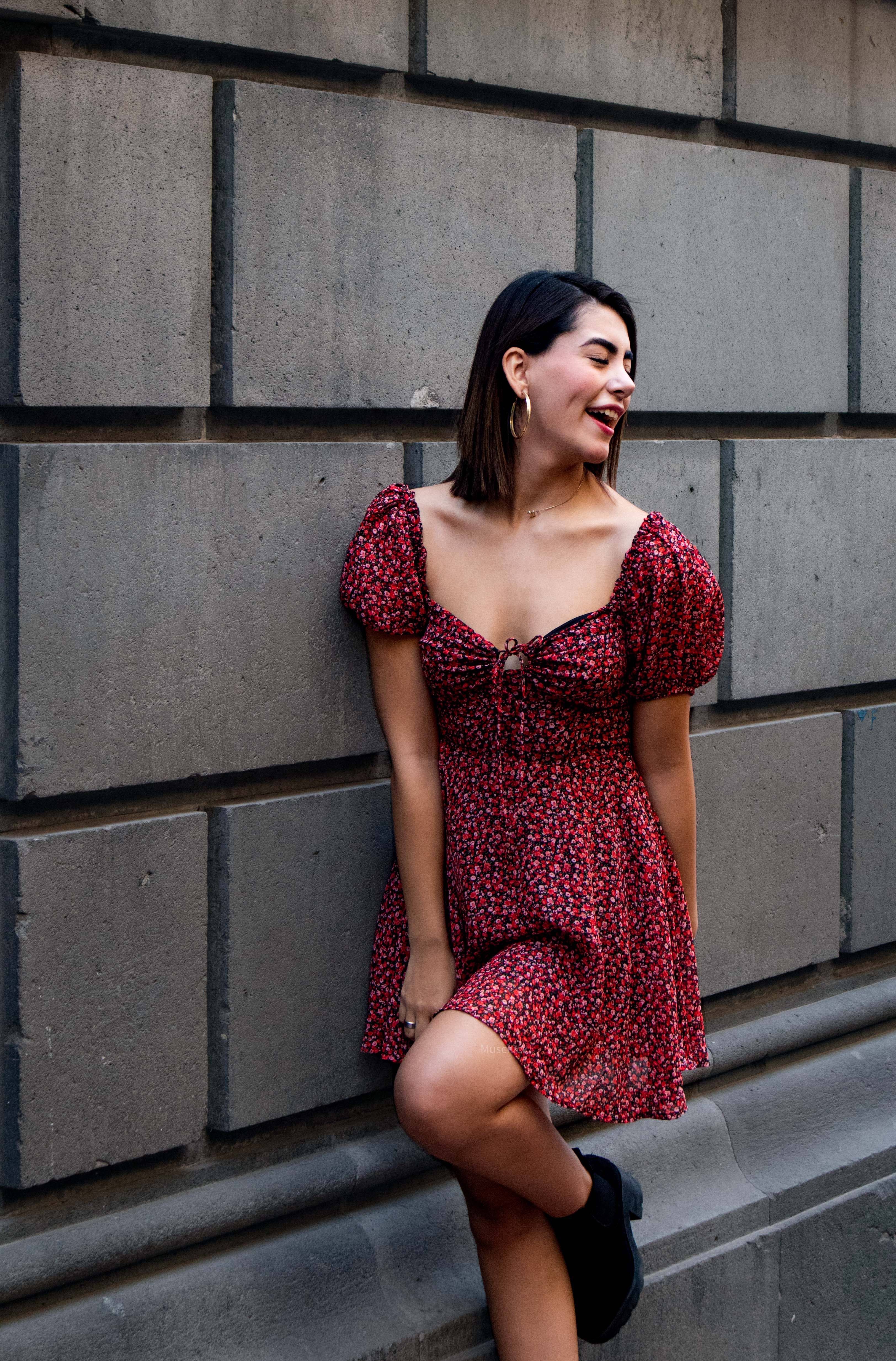 Vestido Floral Vermelho