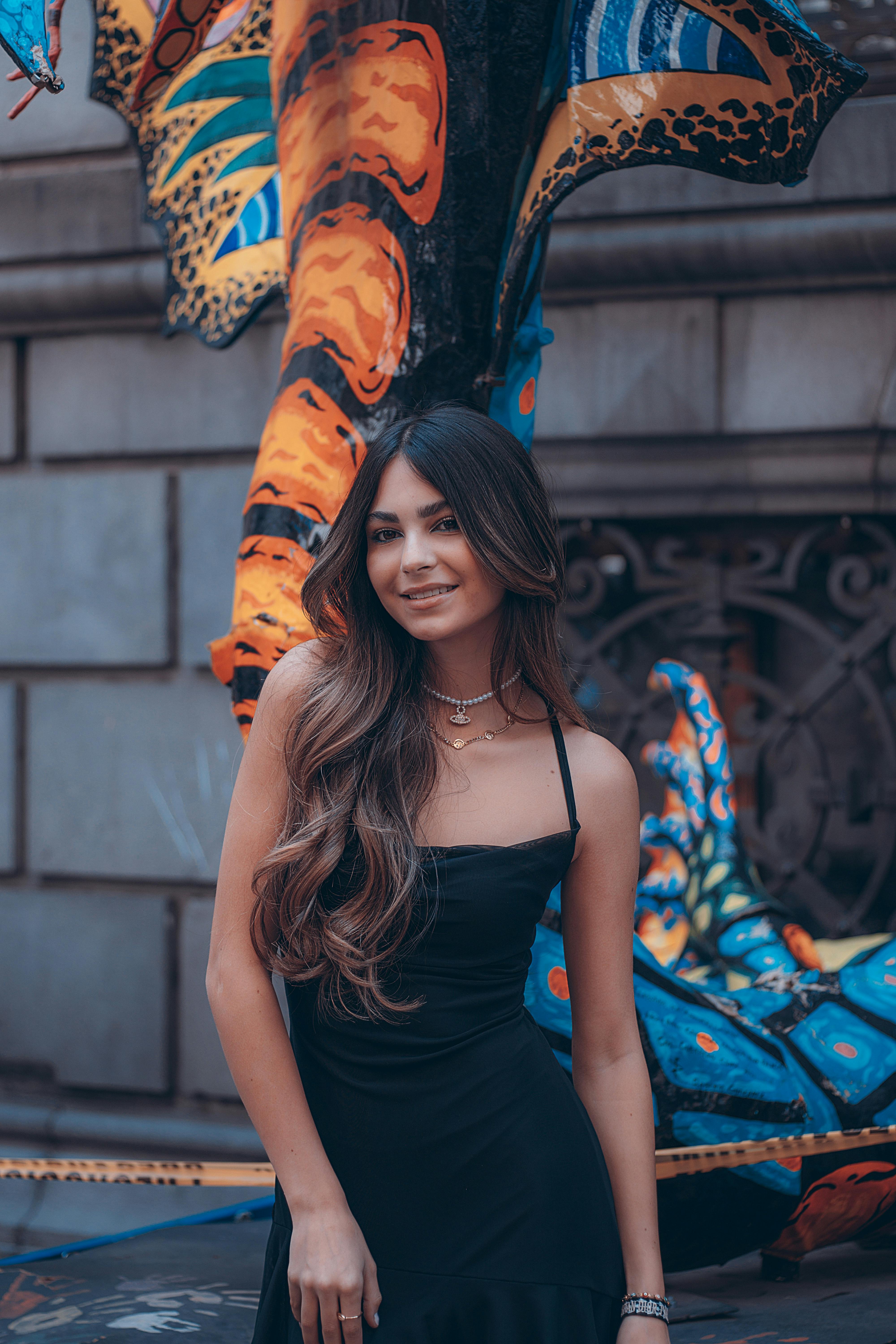 A Woman in a Black Dress Free Stock Photo A Woman in a Black Dress Free Stock Photo