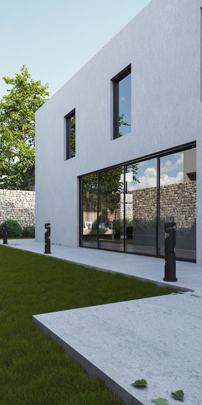 rear of house