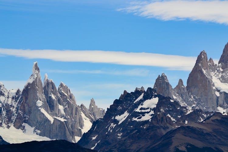 Mountain Peaks In Andes