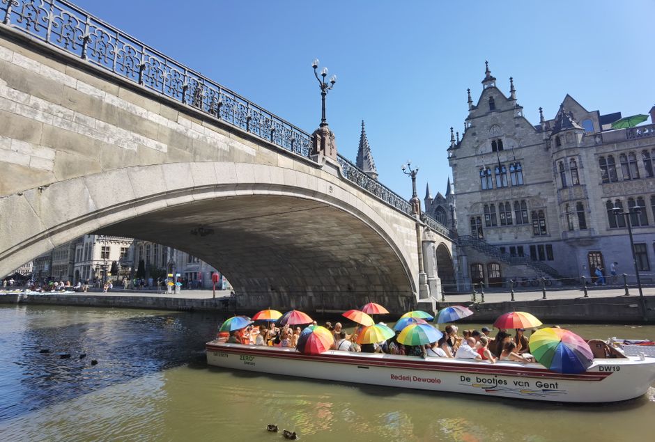 Promenade en bateau sur les canaux de Gand