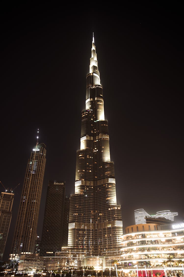 The Burj Khalifa At Night 