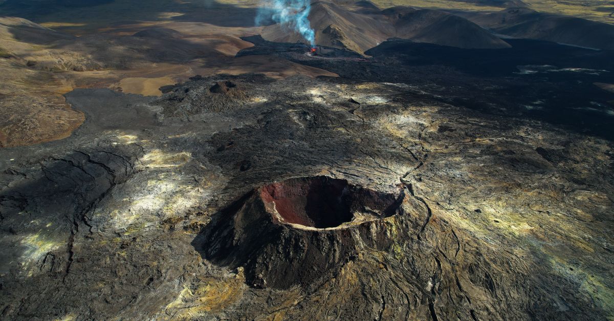 Scenic Landscape with an Erupted Volcano · Free Stock Photo