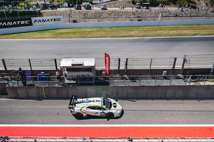 Photo Of Race Car On Pit Stop