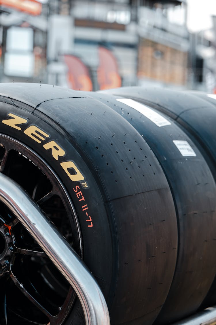 Close-Up Photo Of Slick Tires