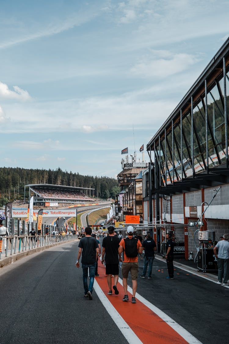 People On Race Track