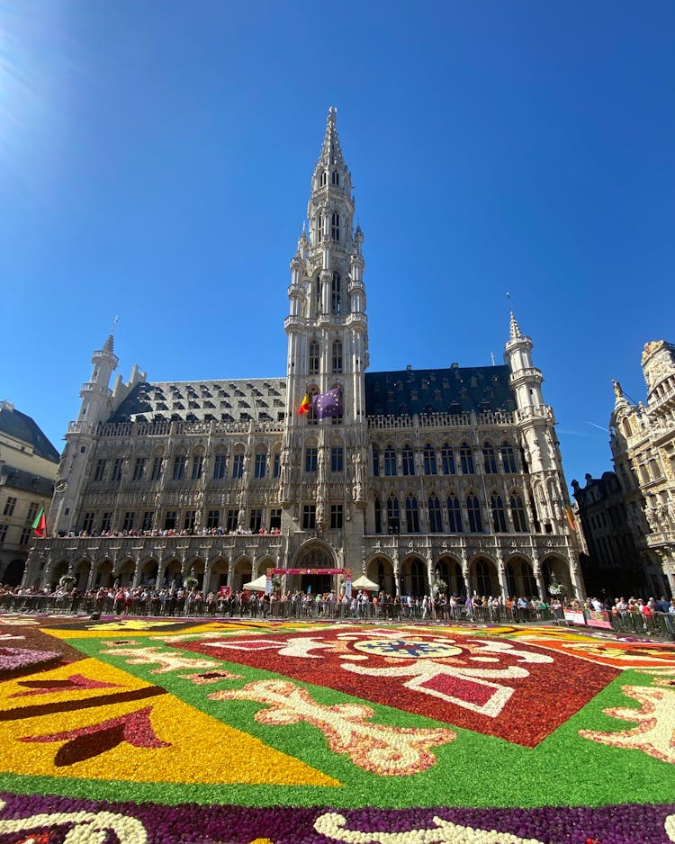 Flower Carpet Event At Grand Place In Belgium