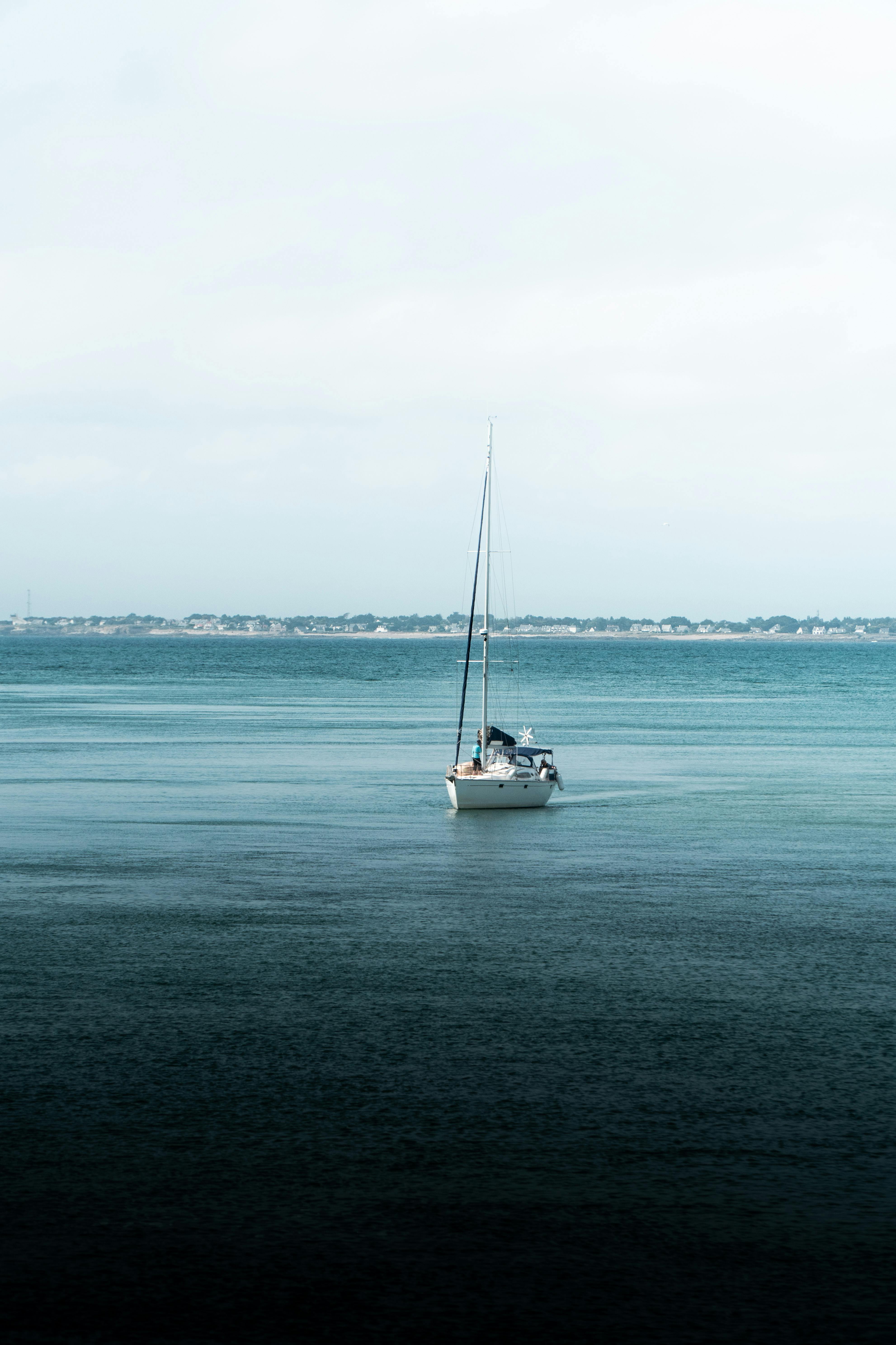 White Boat on Blue Sea · Free Stock Photo