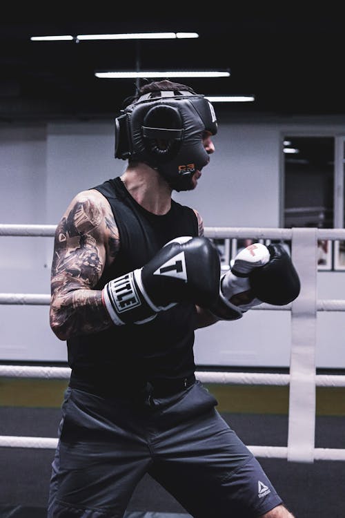 A Boxer Inside  the Boxing Ring