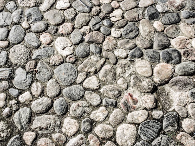 Black And Brown Stones On Ground