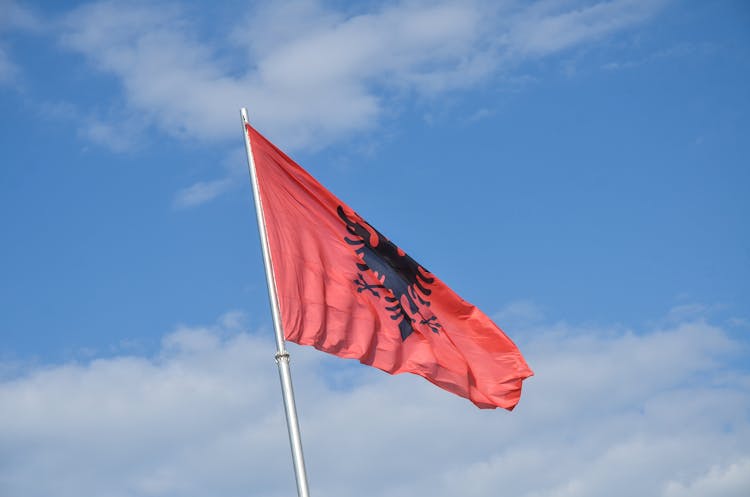 The Flag Of Albania 