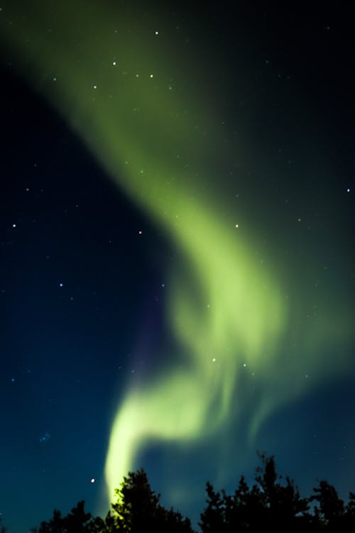 Photo of Night Sky with Aurora Borealis