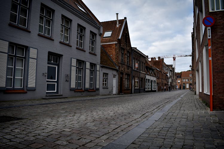 An Empty Cobblestone Street