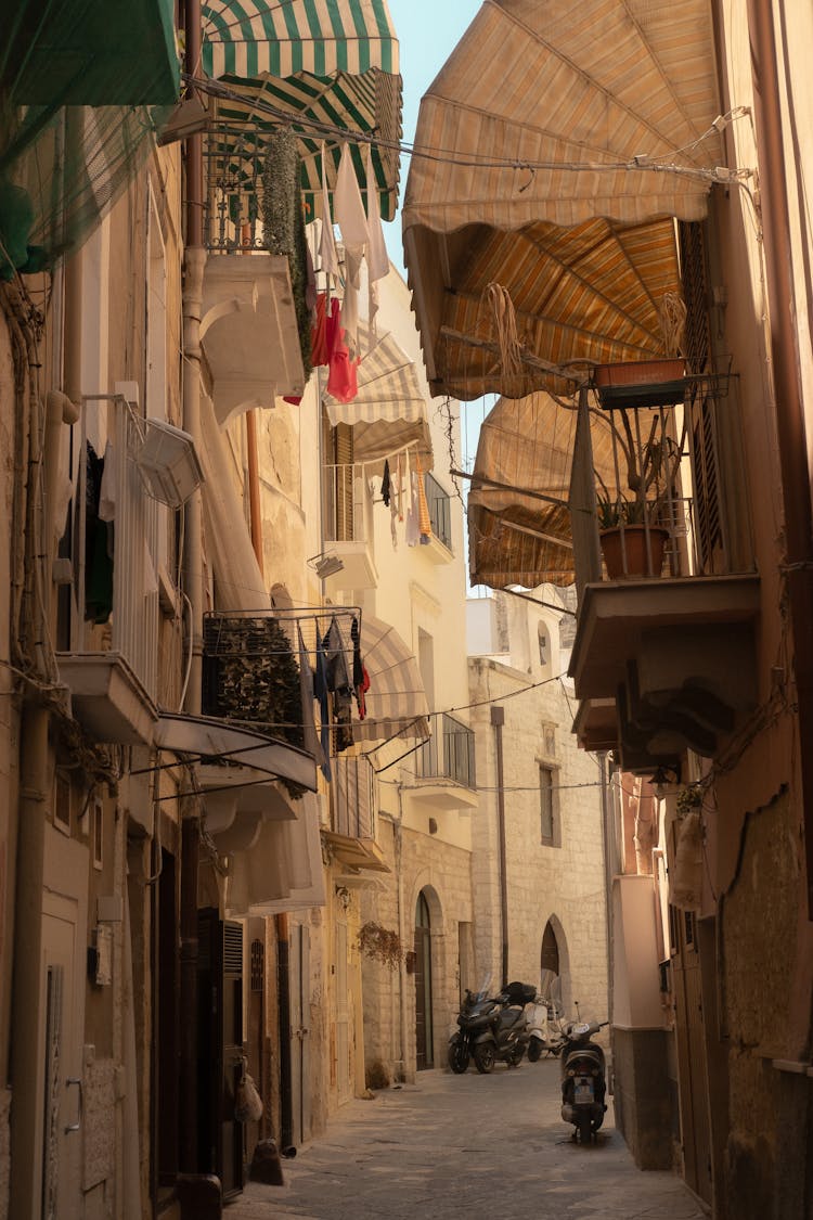 Narrow Alley In A Town 