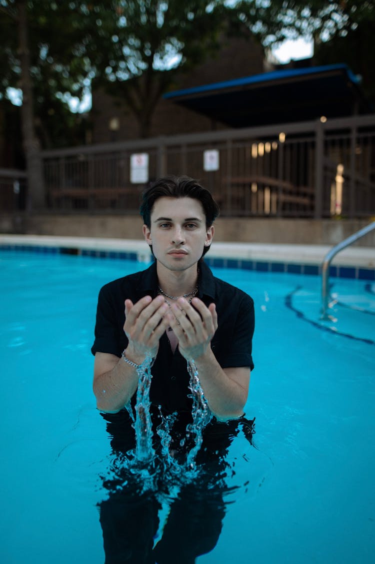 Man In A Swimming Pool