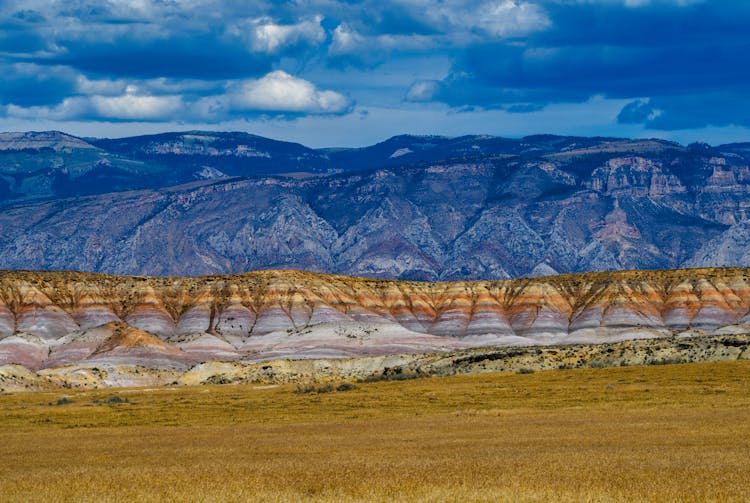 Bighorn Basin And Mountains In The Background