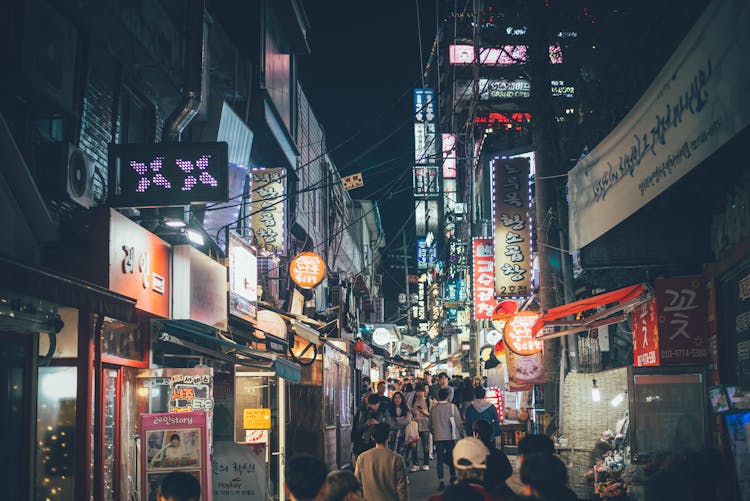 People Walking On Street