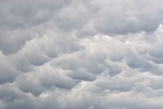 A captivating close-up of cloud formations creating a dramatic sky texture.