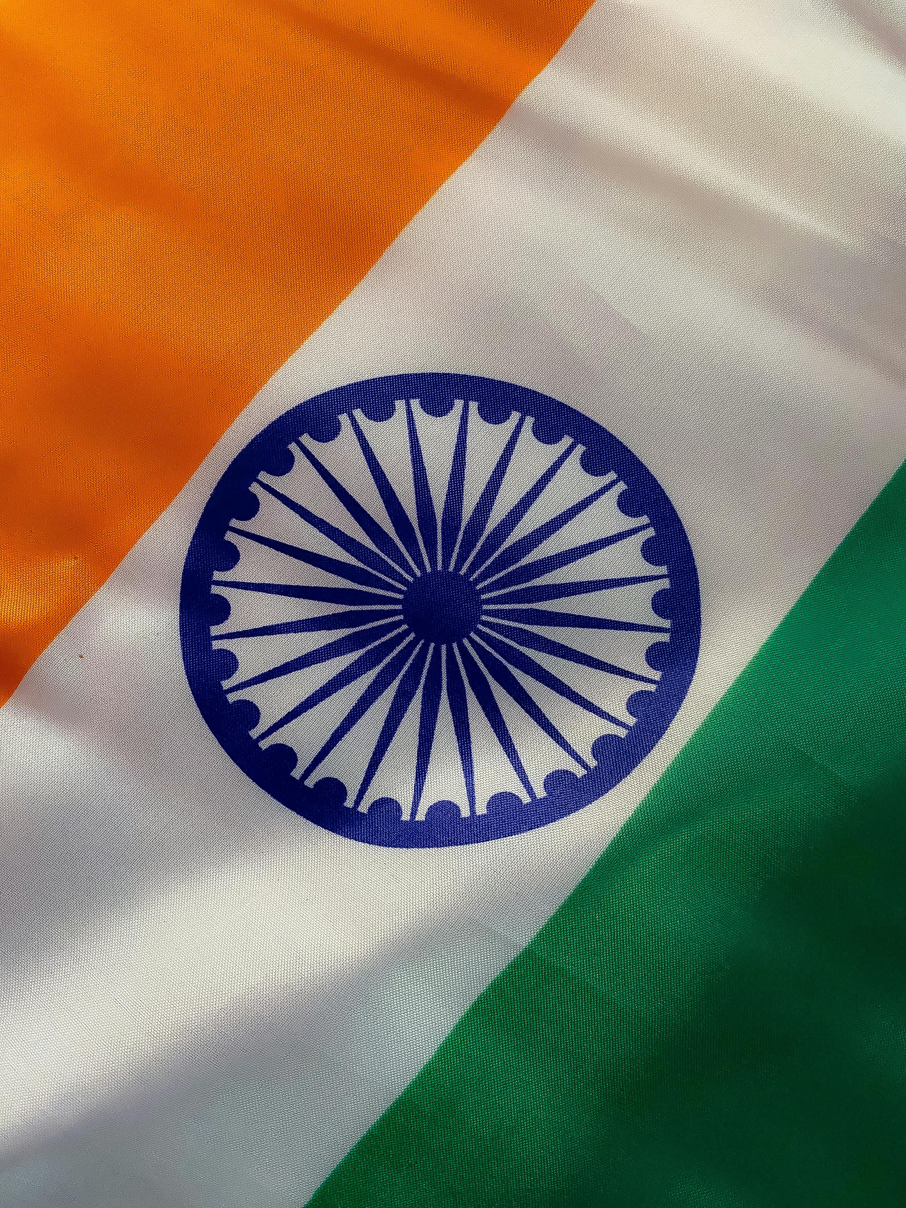 Close-up Photo of an Indian Flag · Free Stock Photo