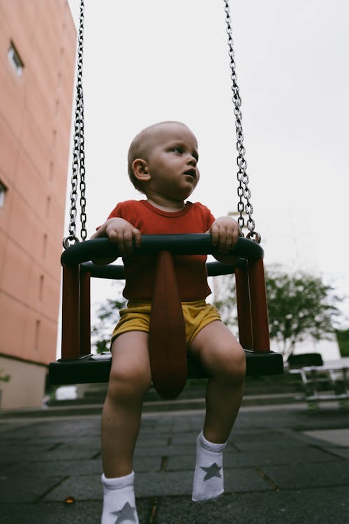 Little Boy on a Swing 