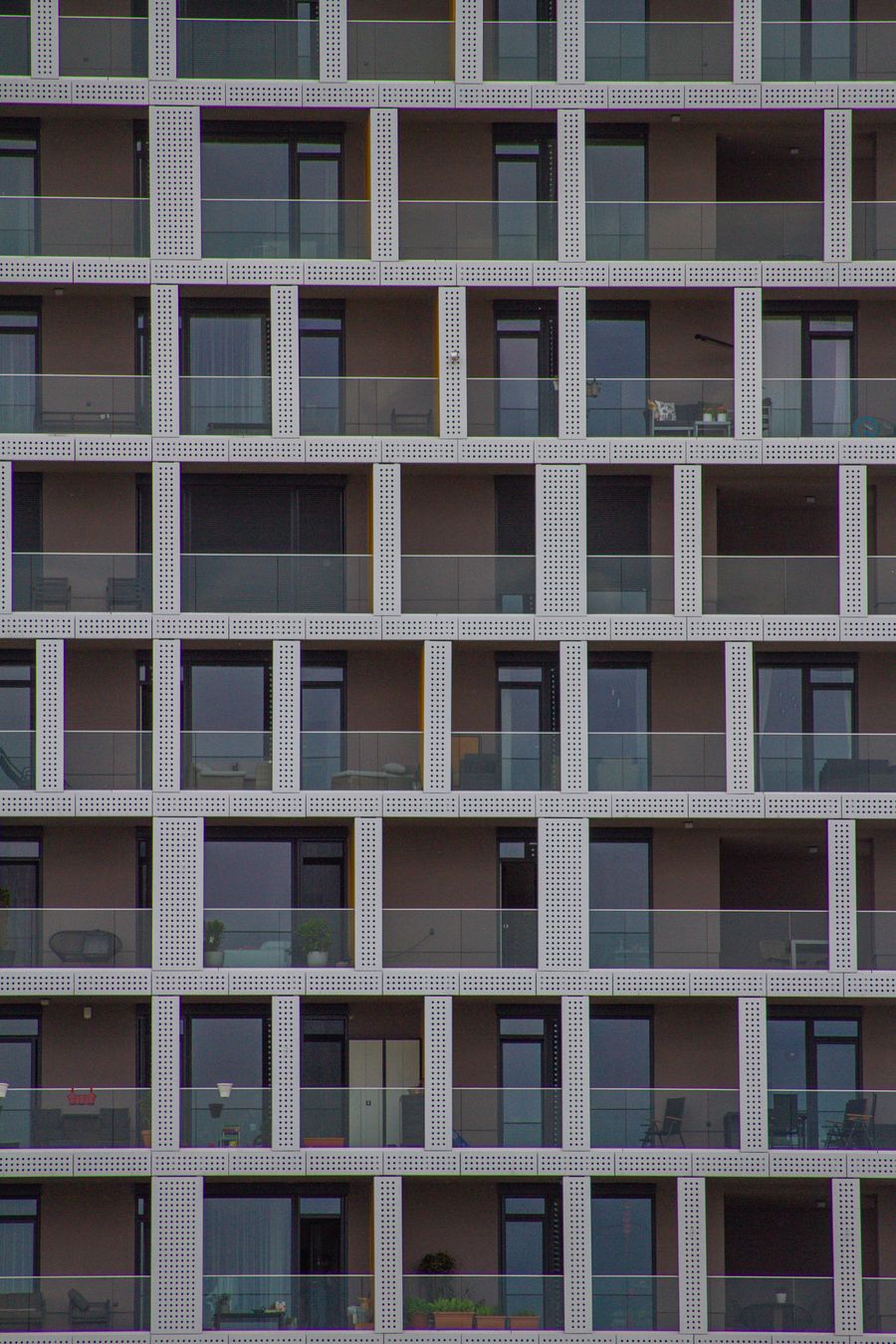 Modern modular apartment facade