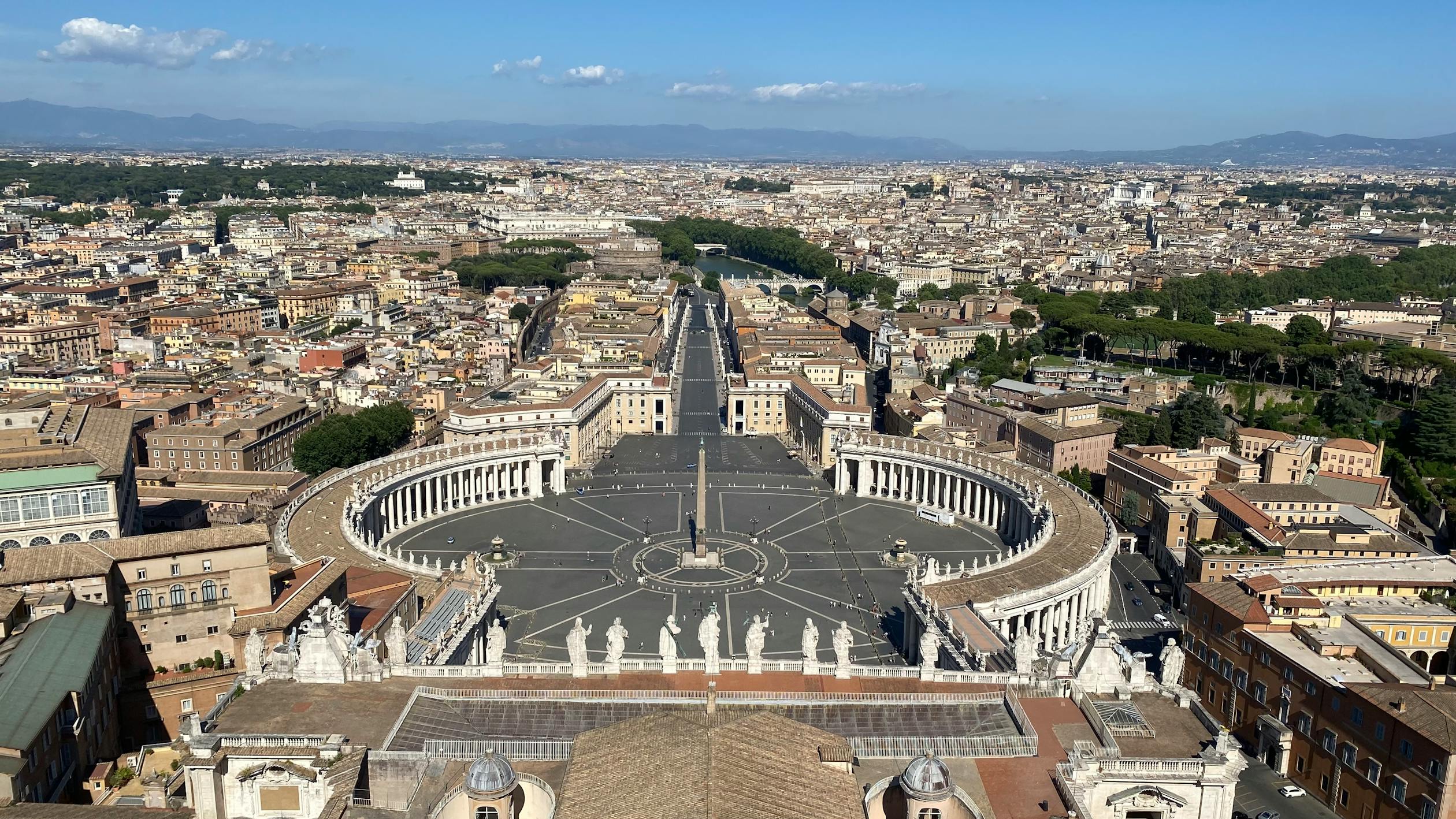 Aerial View Of St Peters Square Vatican City Rome Italy Free aerial-view-of-st-peters-square-vatican-city-rome-italy-free