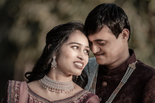 一對, 印度夫婦, 幸福 的 免費圖庫相片