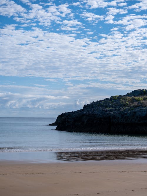 Photo of Beach Under Cloudy Sky