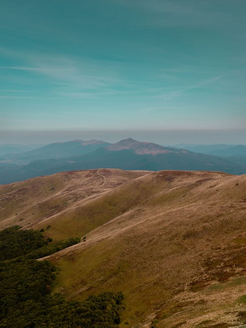 Gratis stockfoto met bergen, blauwe lucht, dronefoto