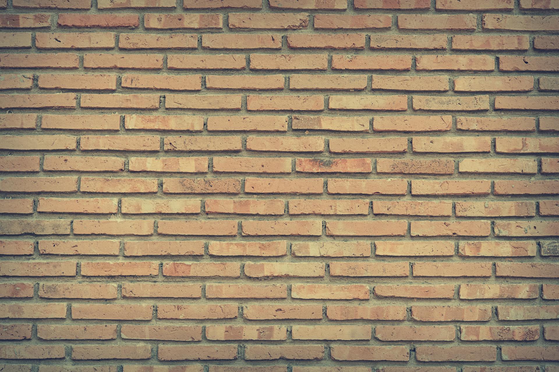 Brown Bricked Wall