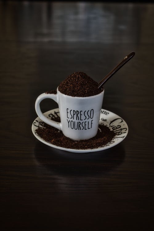 Ground Coffee in a Cup