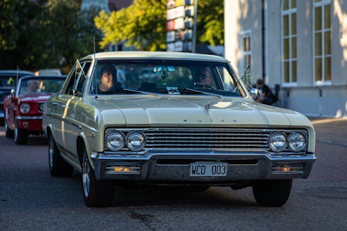 Close-up Photo of a Vintage Car 