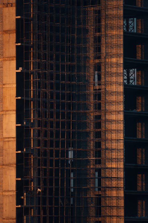 Construction of Modern City Skyscraper