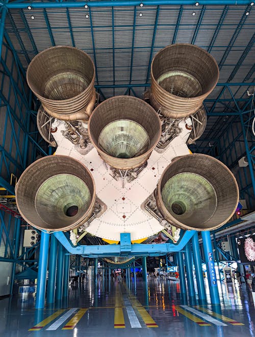 Free Saturn V Rocket in Kennedy Space Center Stock Photo