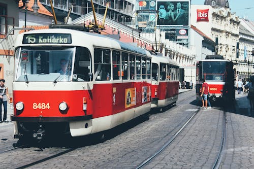 Pessoas No Trem Vermelho