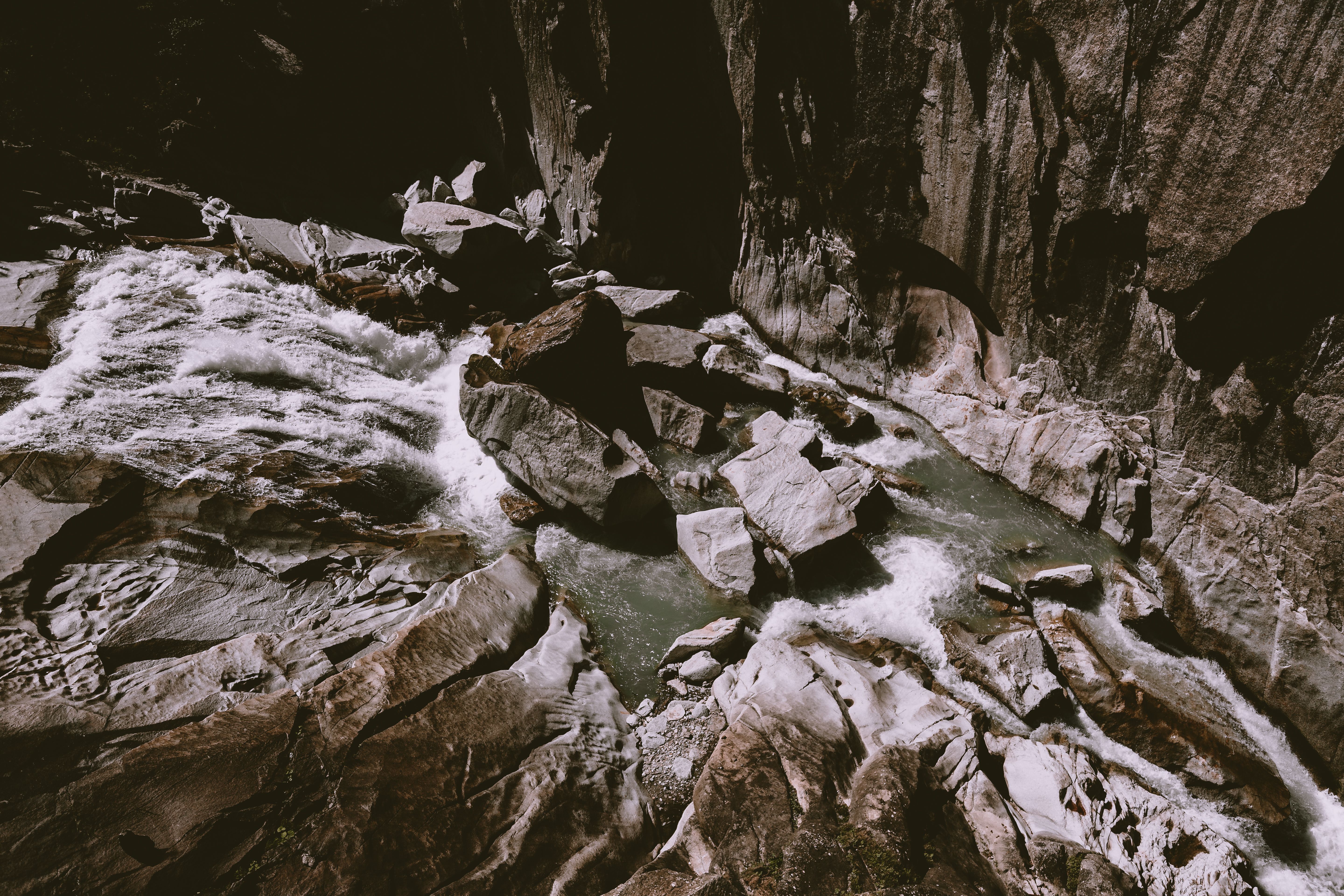 Water Flowing on Rocks · Free Stock Photo