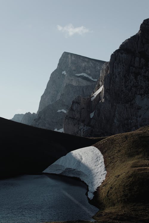 垂直拍攝, 山, 岩石的 的 免費圖庫相片