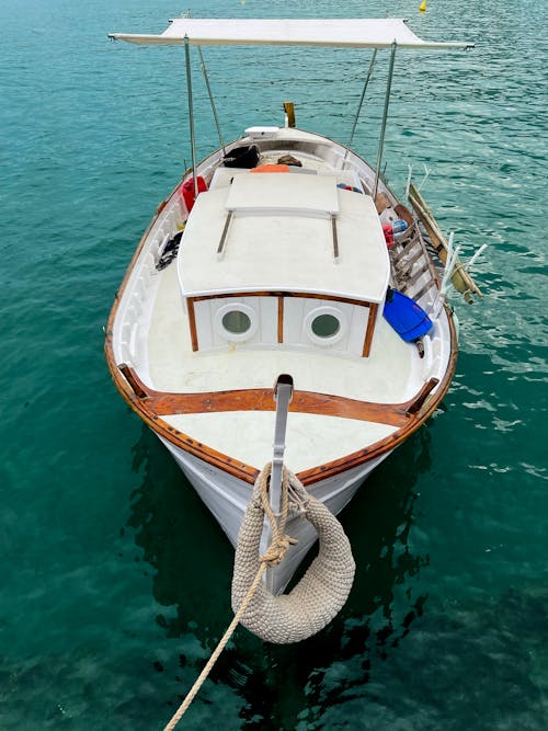 Immagine gratuita di barca, bianco, corda