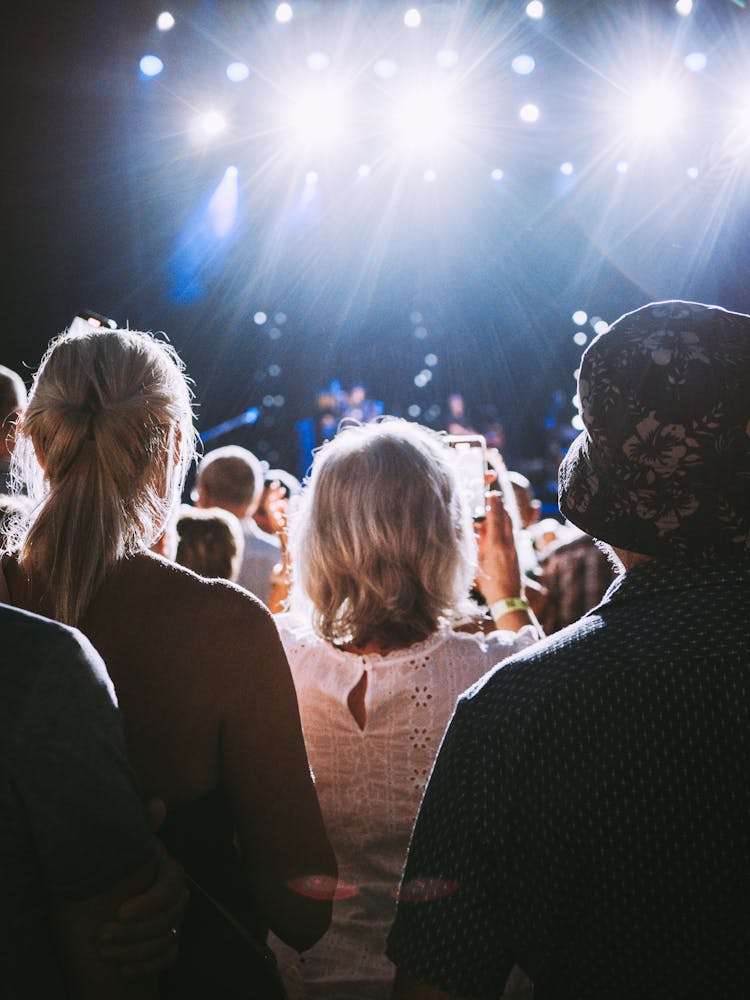 Group Of People On Concert