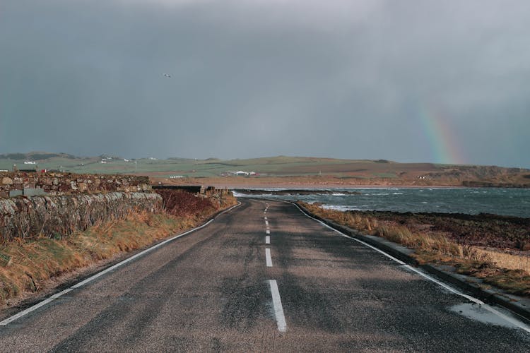 An Asphalt Coastal Road