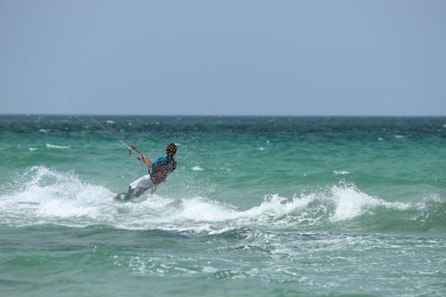 Kite Surfer on Sea